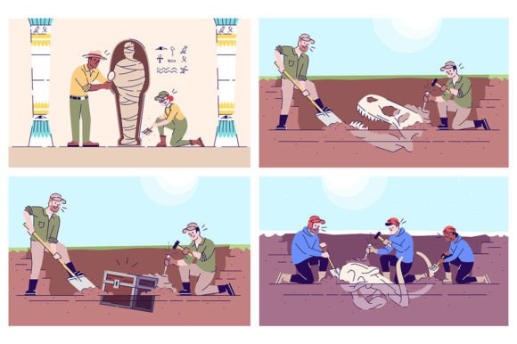 Discover the Past with Archeology SVG Sets