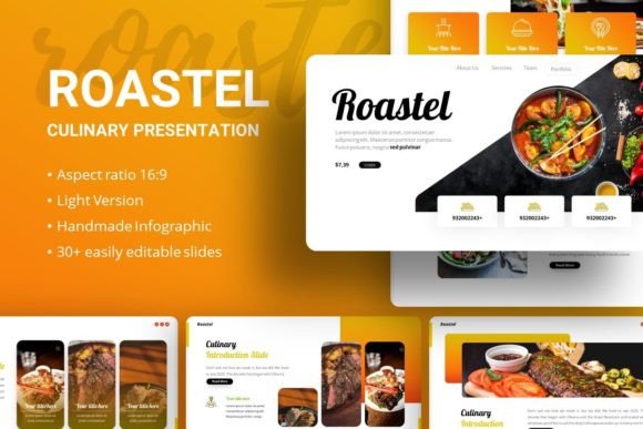 Discover the Versatility of Roastel Culinary Presentation Template