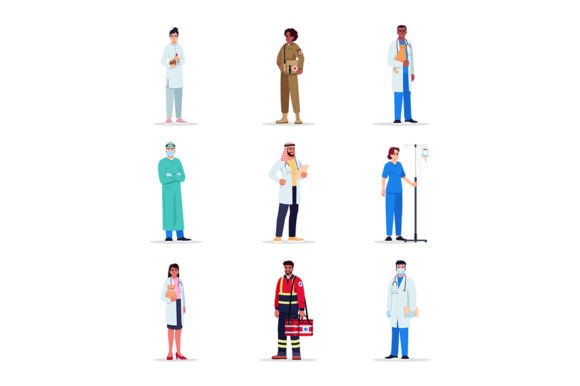 Doctors Svg Vector Color Illustrations: A Versatile Tool for Modern Visual Communication
