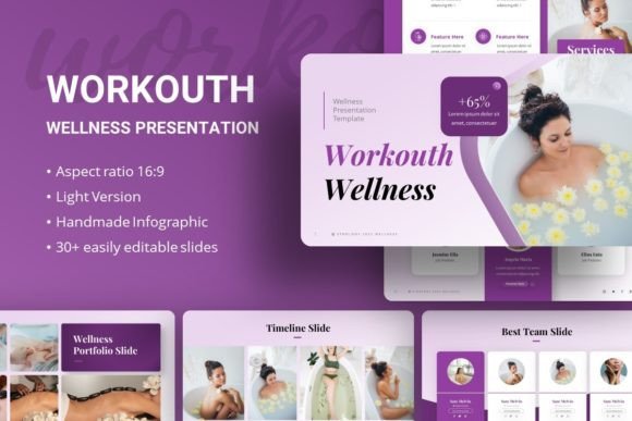 Introducing Workouth Wellness: A Versatile Presentation Template for Modern Needs