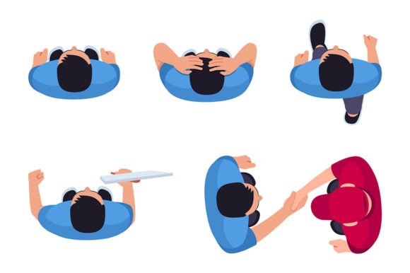 Man Position Svg Vector Illustration Set: A Versatile Tool for Creative Projects