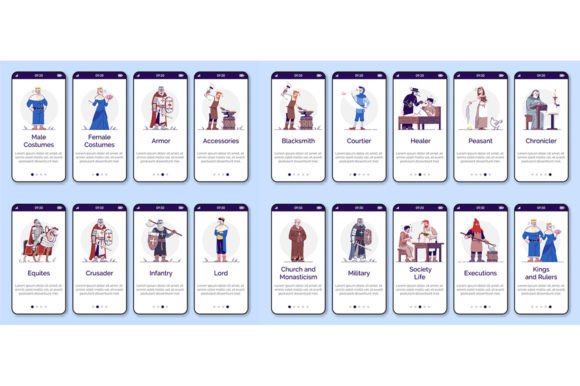 Medieval Time Mobile App Screen Template: A Guide to Crafting Engaging and Functional Designs