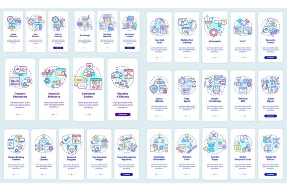 Optimizing Your Mobile App Design with the SEO Mobile App Screen Set