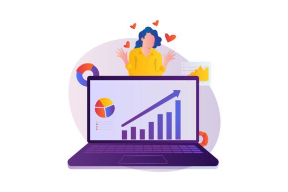 Unlock Insights with Growth Data Analytics Illustration