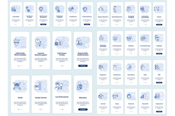 Unlocking Security and Convenience: The Usage of Biometrics Mobile App Screens