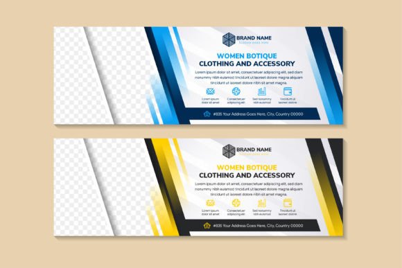Women Boutique Horizontal Banner Design